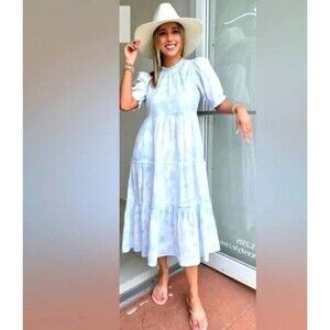 Generation Love Christie Tie Dye Dress Blue White NWT SZ XS $250